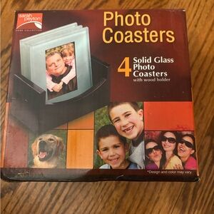 Set Of Four Photo Picture Coasters SARAH PEYTON New In Box